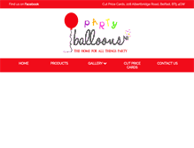 Tablet Screenshot of partyballoonsni.co.uk